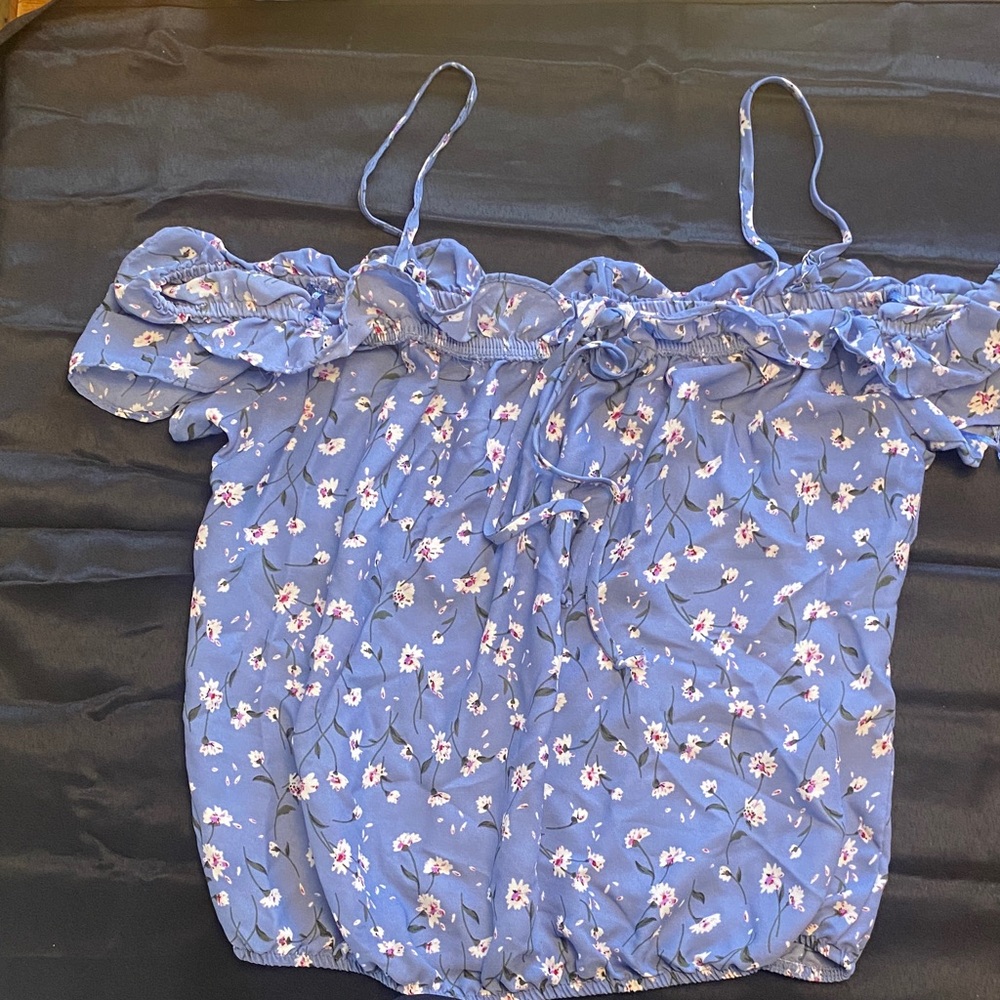 Sienna Sky Blue Floral Blouse